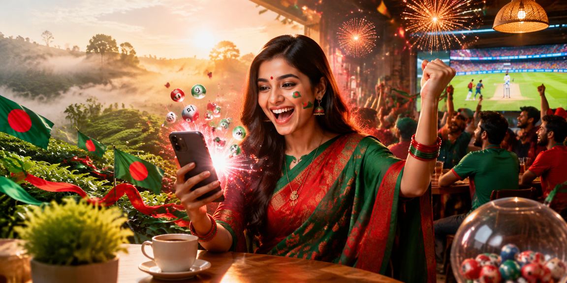 সিলেটে লাল-সবুজ পতাকার সামনে ক্রিকেট বেটিং